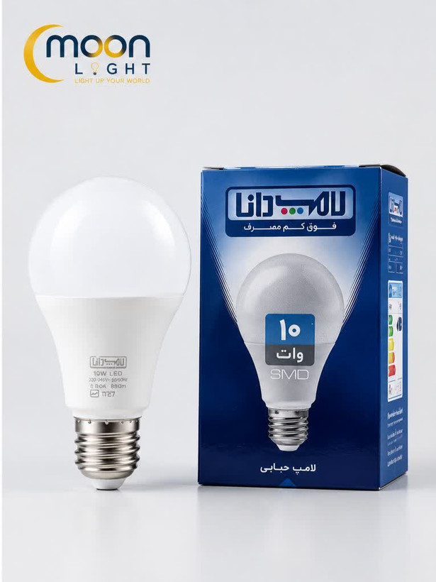 لامپ LED دانا ۱۰ وات پایه E27 مدل حبابی